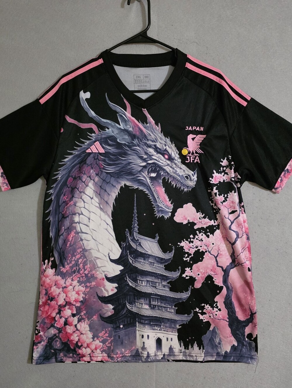 Adidas Mens Blossom Sakura Dragon Japan Concept Soccer Jersey Size 2XL